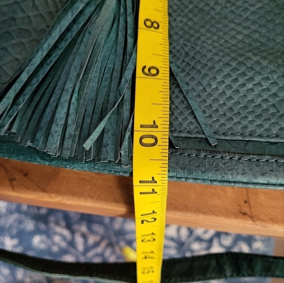 Elliott Lucca Leather Snake Print Crossbody Top Handle Bag - Picture 7 of 16